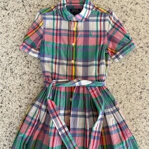 Polo by Ralph Lauren Multicolor Plaid Kids Dress